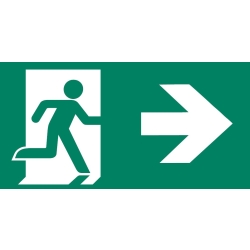 Akcesoria montażowe - strzałka w prawo AAE107 do lampy ewakuacyjnej awaryjnej *